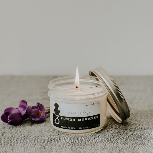 Lavender + thyme, soy candle