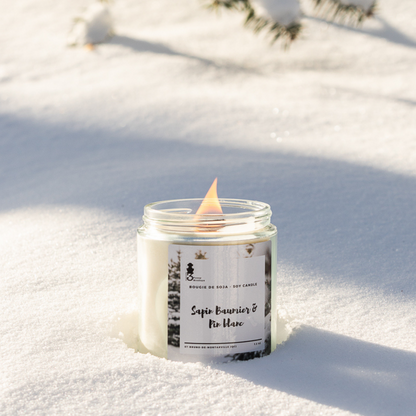 Balsam fir + White pine, soy candle 