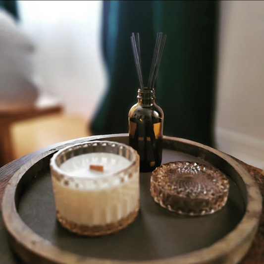 Vanilla + Cashmere, vintage style jar candle 