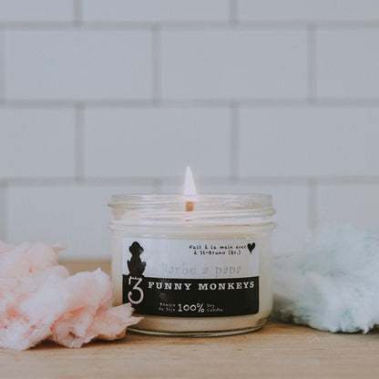 Cotton candy, soy candle 